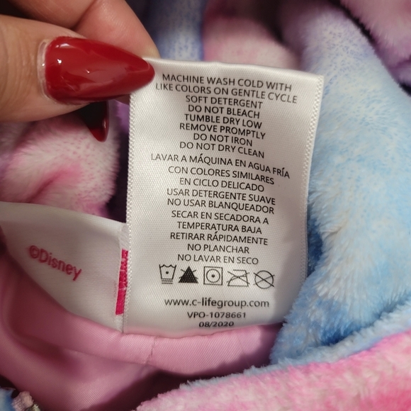 ♥️5 For $25DISNEY MINNIE MOUSE Cozy zip up jacket with hood and pockets size 4T - Picture 9 of 14